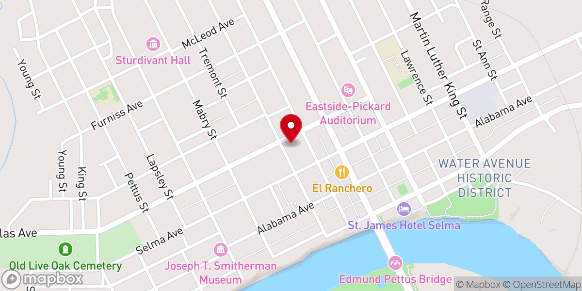 Map showing location of Summerfield Methodist Church