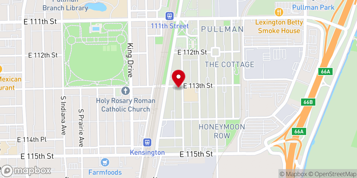 Map showing location of Voice More for the Voiceless