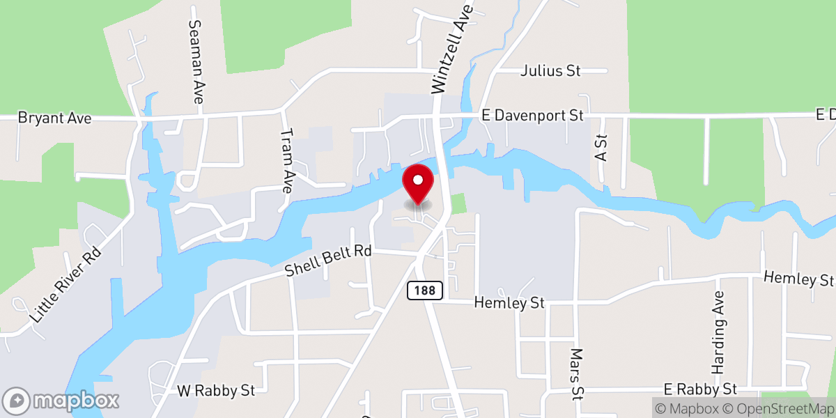 Map showing location of Saint Margaret Catholic Church and School