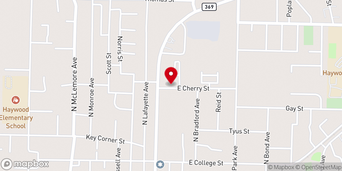 Map showing location of Holy Deliverence Church