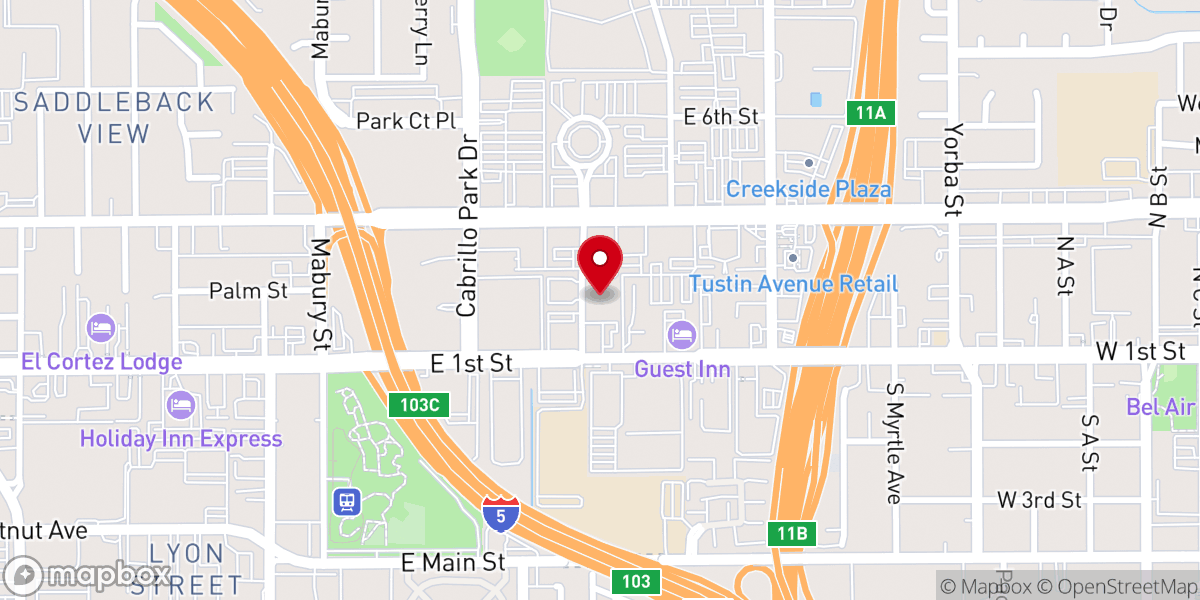 Map showing location of Christ Embassy Santa Ana aka Loveworld