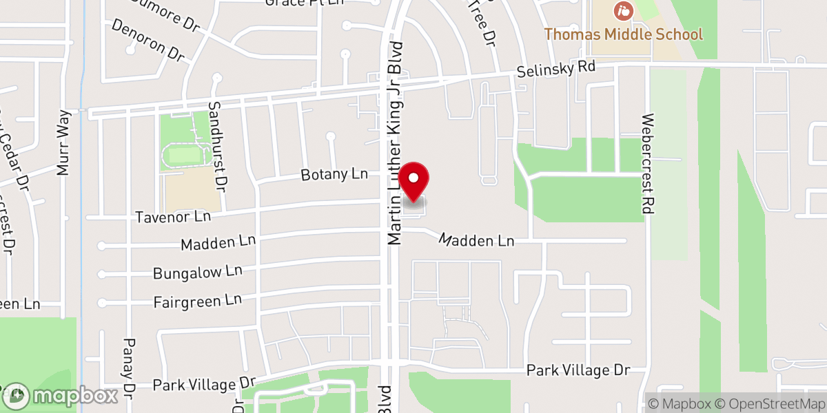 Map showing location of Evangelist Temple Church COGIC