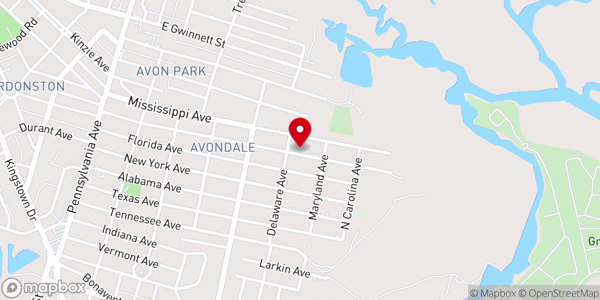 Map showing location of Bread of Life Church of God in Christ
