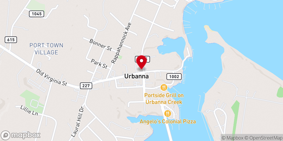 Map showing location of Virginia Street Cafe