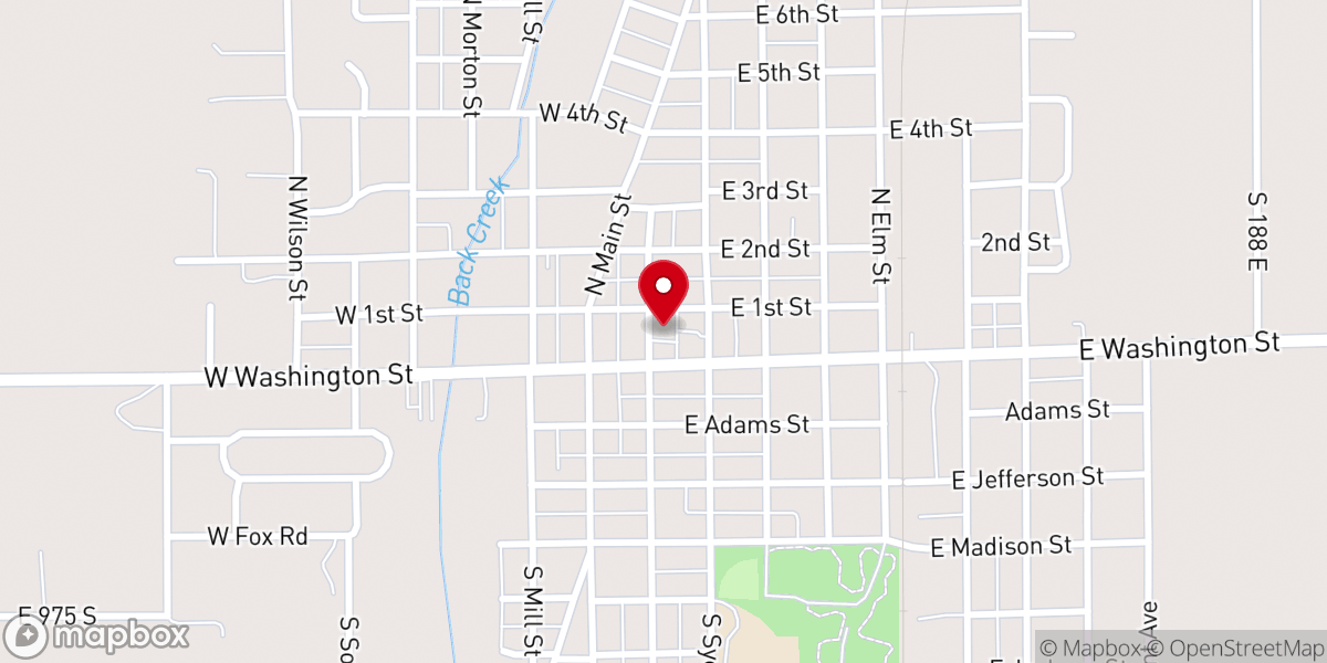 Map showing location of Fairmount Church of God