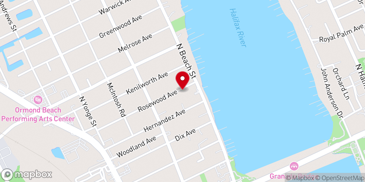 Map showing location of North Peninsula Baptist Church