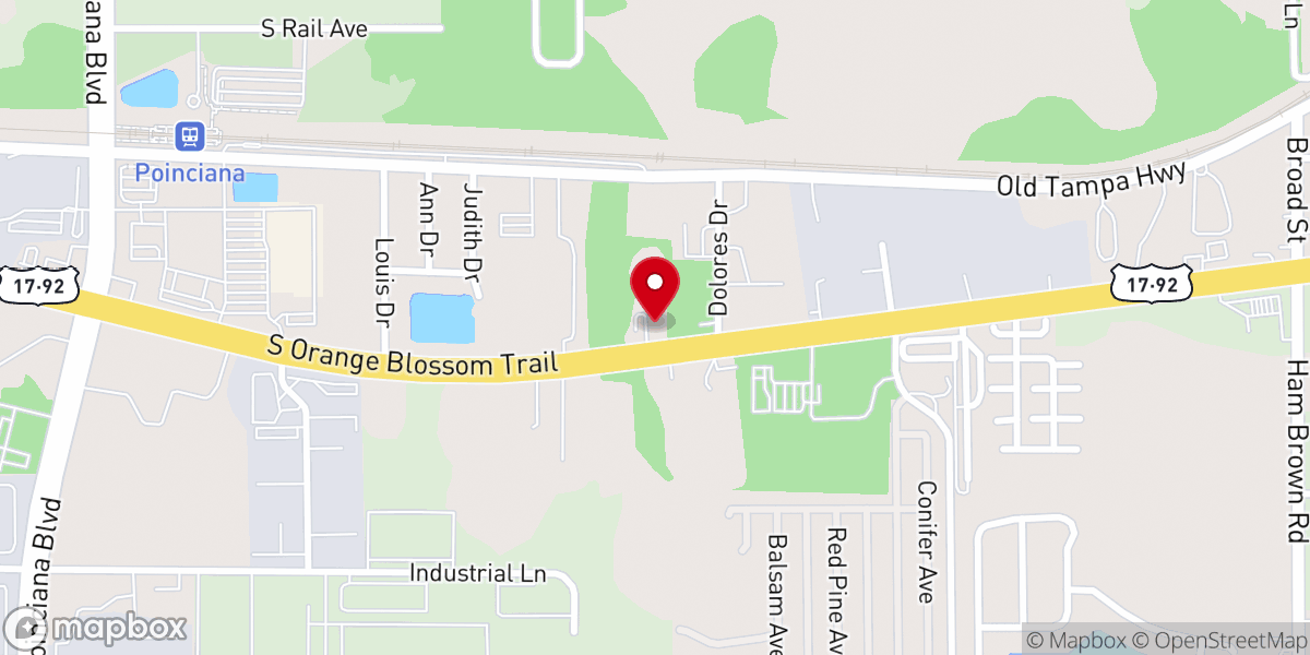 Map showing location of Iglesia Tabernáculo de Jesucristo