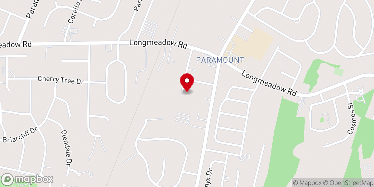 Map showing location of Hebron Mennonite Church