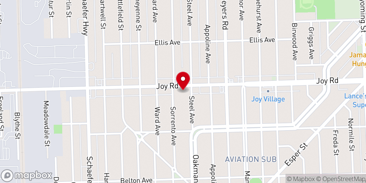 Map showing location of God's House of Prayer
