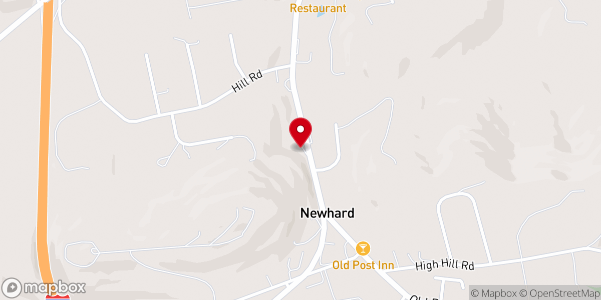 Map showing location of United Presbyterian Church