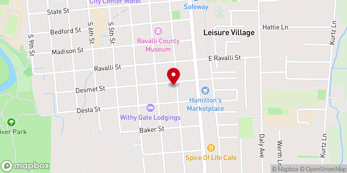 Map showing location of Grace Gospel Fellowship