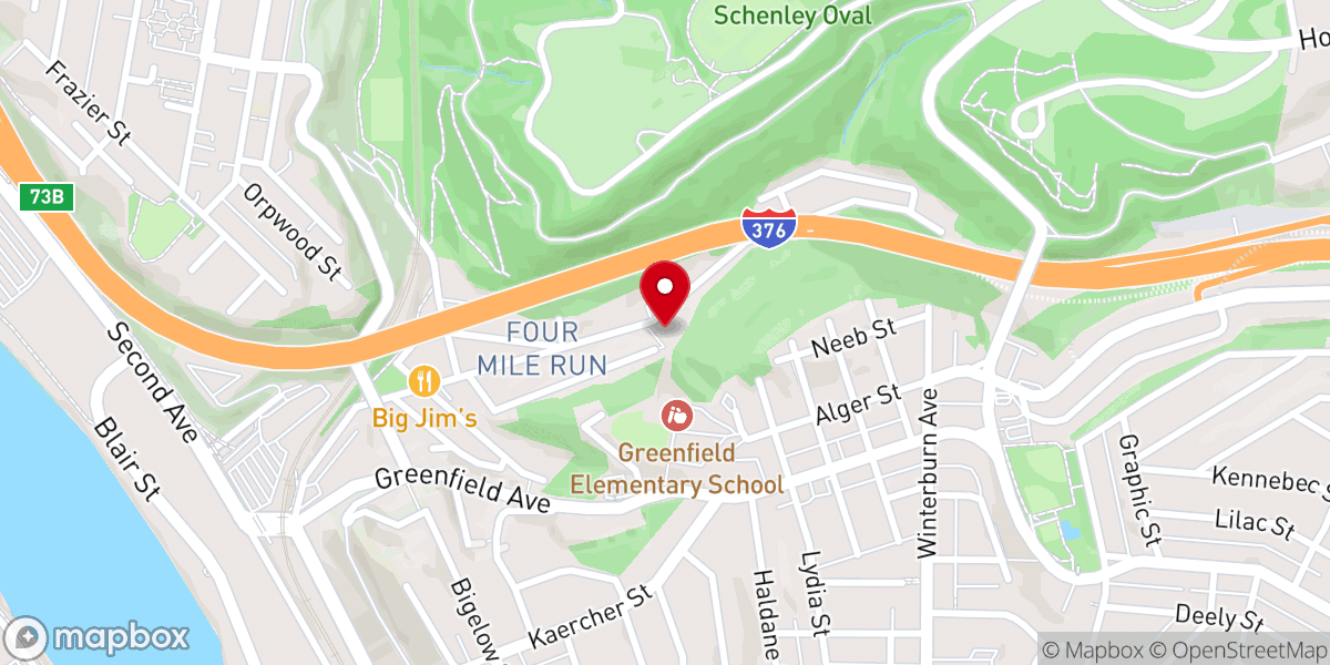 Map showing location of St. John Chrysostom Byzantine Catholic Church