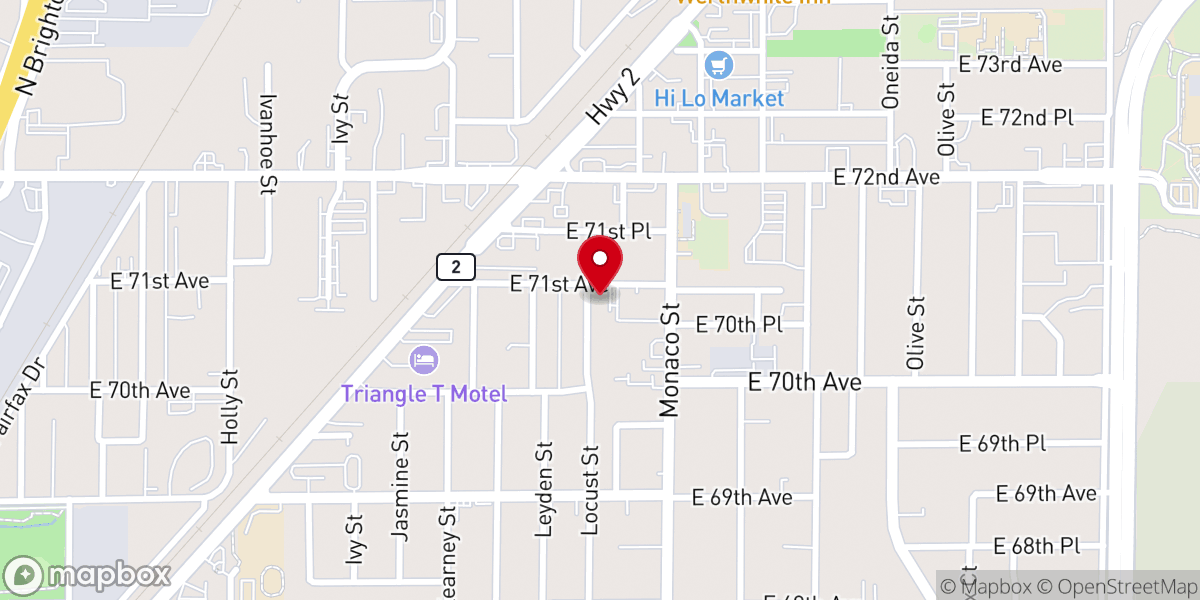 Map showing location of Landmark Ministries