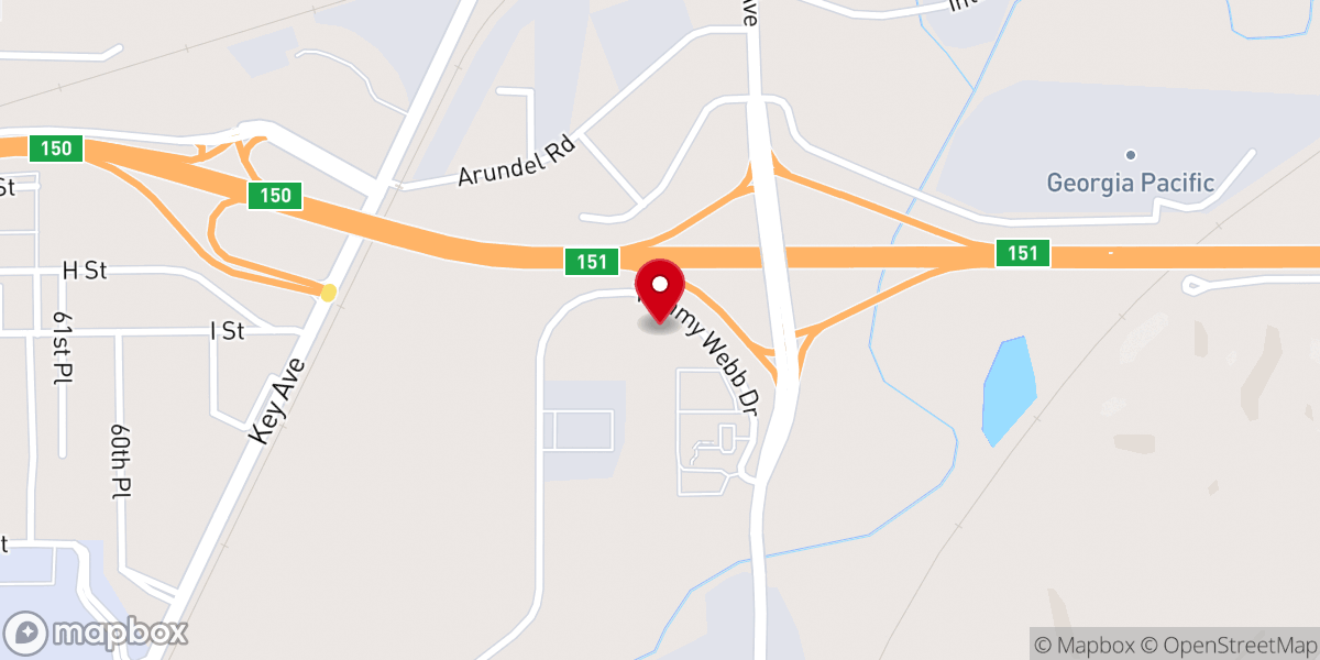 Map showing location of The Revival Center