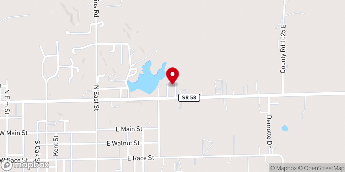 Map showing location of United Methodist Church