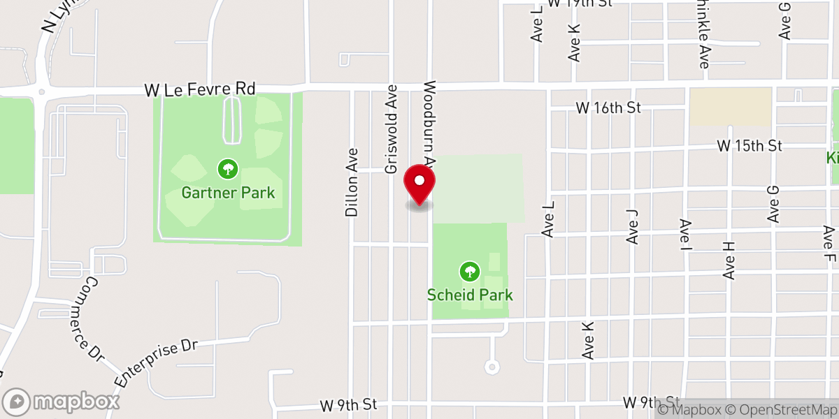 Map showing location of Macedonia Baptist Church