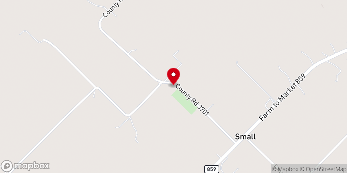 Map showing location of Pleasant Union Baptist Church