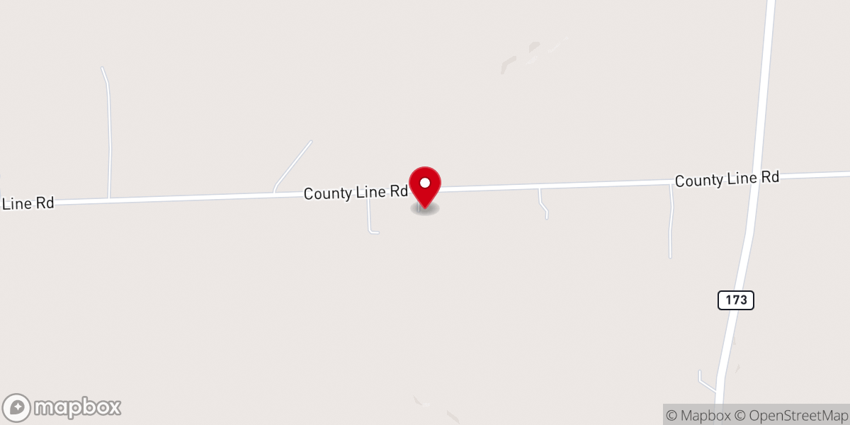 Map showing location of Pleasant View Conservative Mennonite Church