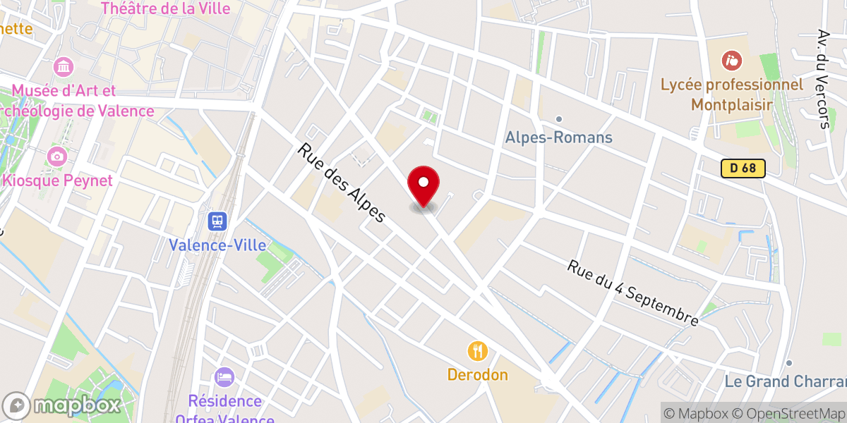 Map showing location of Centre Social Protestant