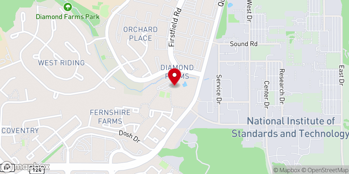 Map showing location of Bethany Church