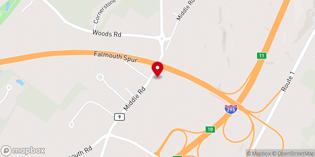 Map showing location of Emmaus Lutheran Church