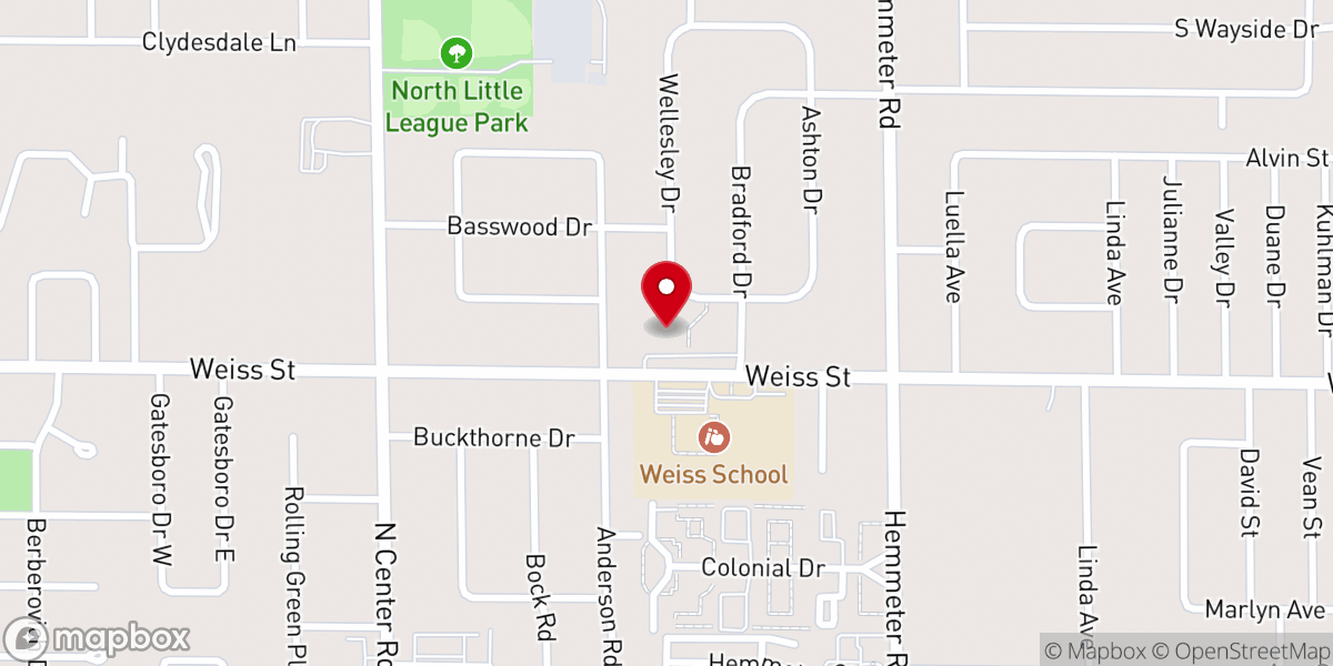 Map showing location of Countryside Trinity Church