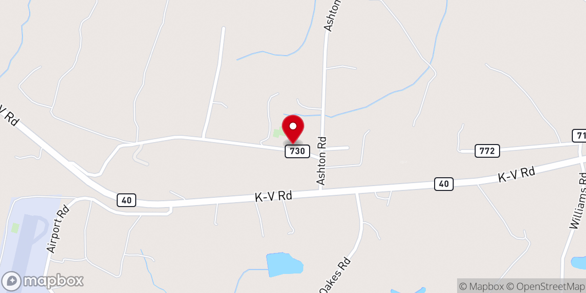 Map showing location of Mount Bethel Church