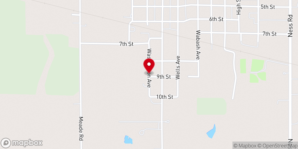 Map showing location of Christs Church of Labette County