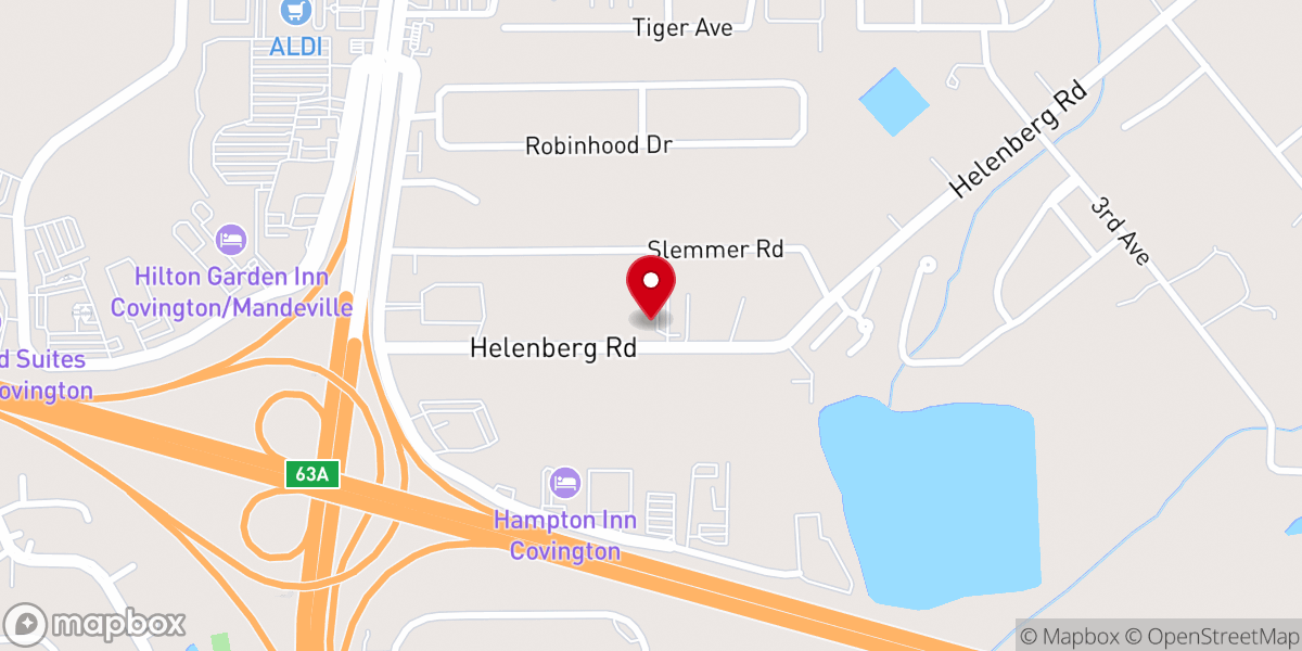 Map showing location of King James Bible Baptist Church