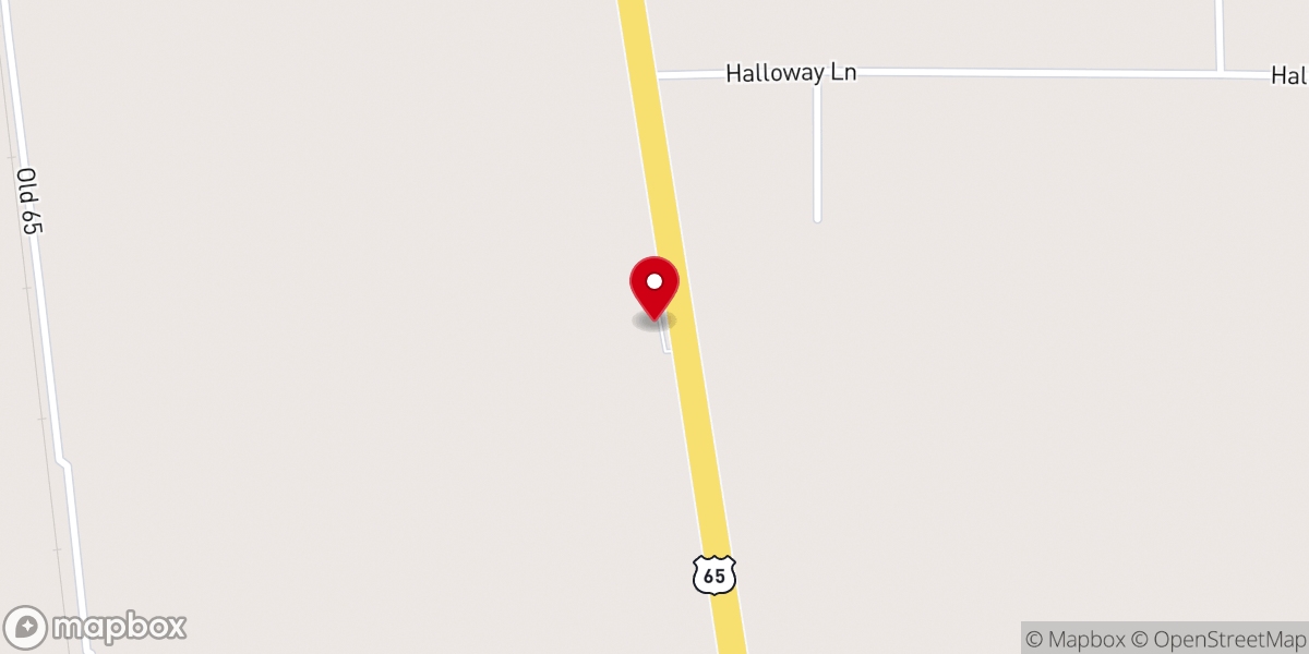 Map showing location of Hopedale Church