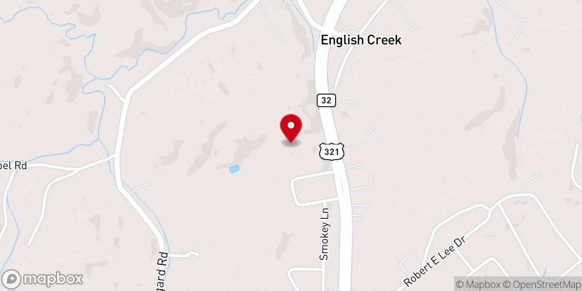 Map showing location of Providence Baptist Church