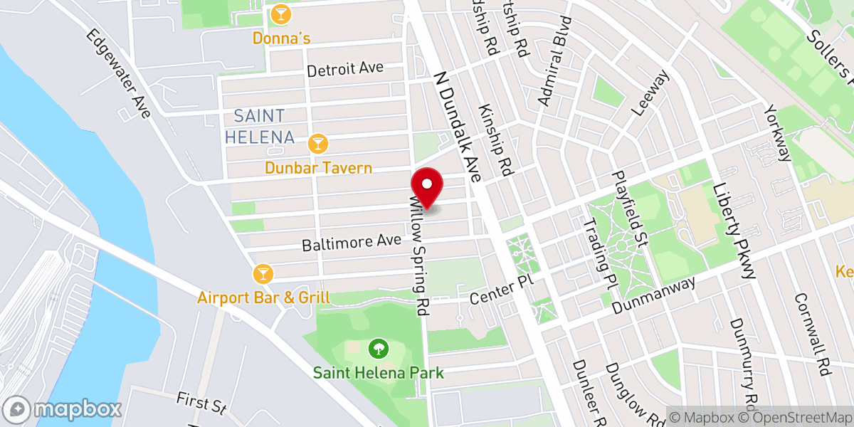 Map showing location of The Light of Christ Church Baltimore