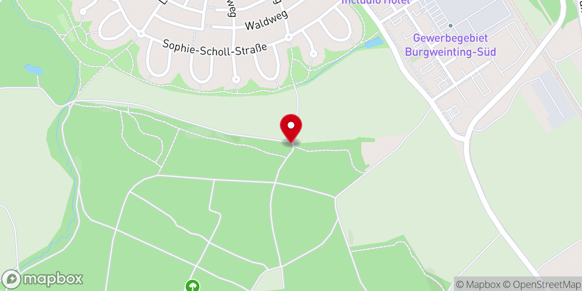 Map showing location of Kapelle Burgweinting