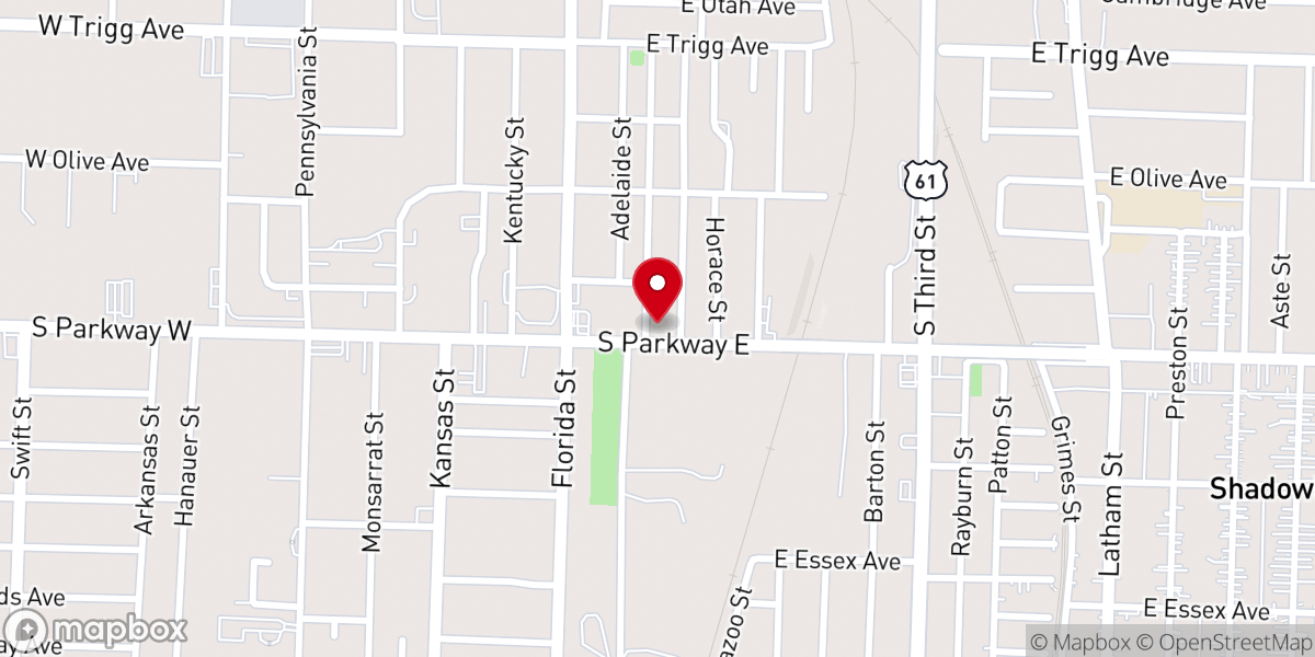 Map showing location of Mount Zion Church