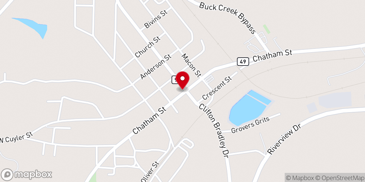 Map showing location of David Chapel A.M.E Church