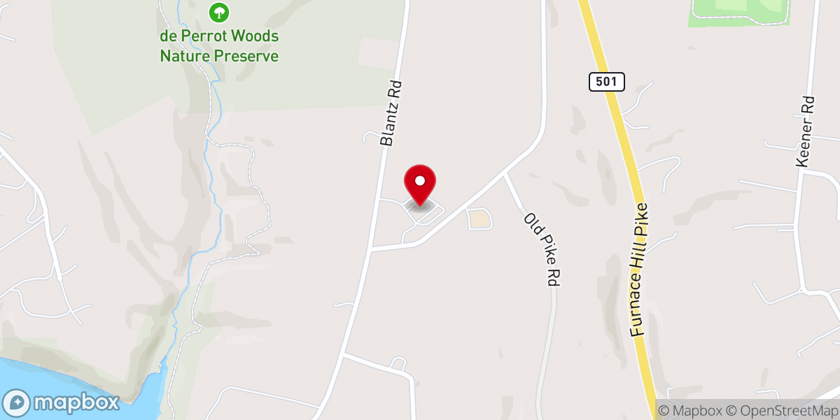 Map showing location of New Haven Mennonite church
