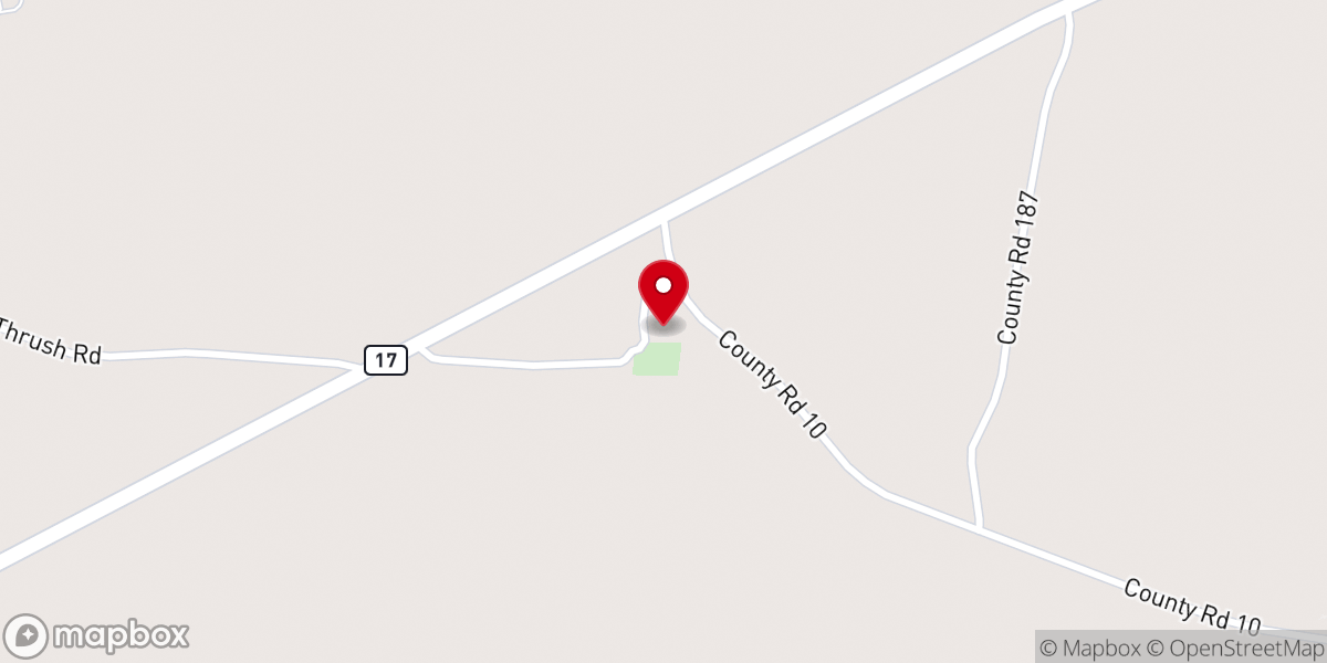 Map showing location of Ballard Freewill Baptist Church