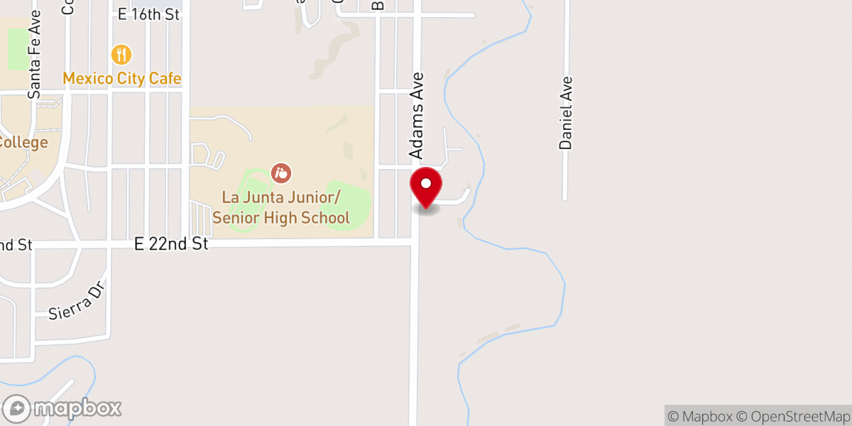 Map showing location of First Assembly Of God