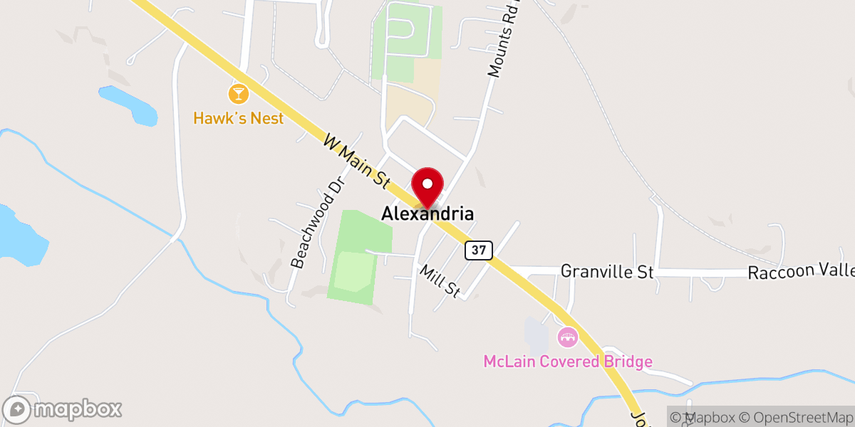 Map showing location of Hawkins Christopher