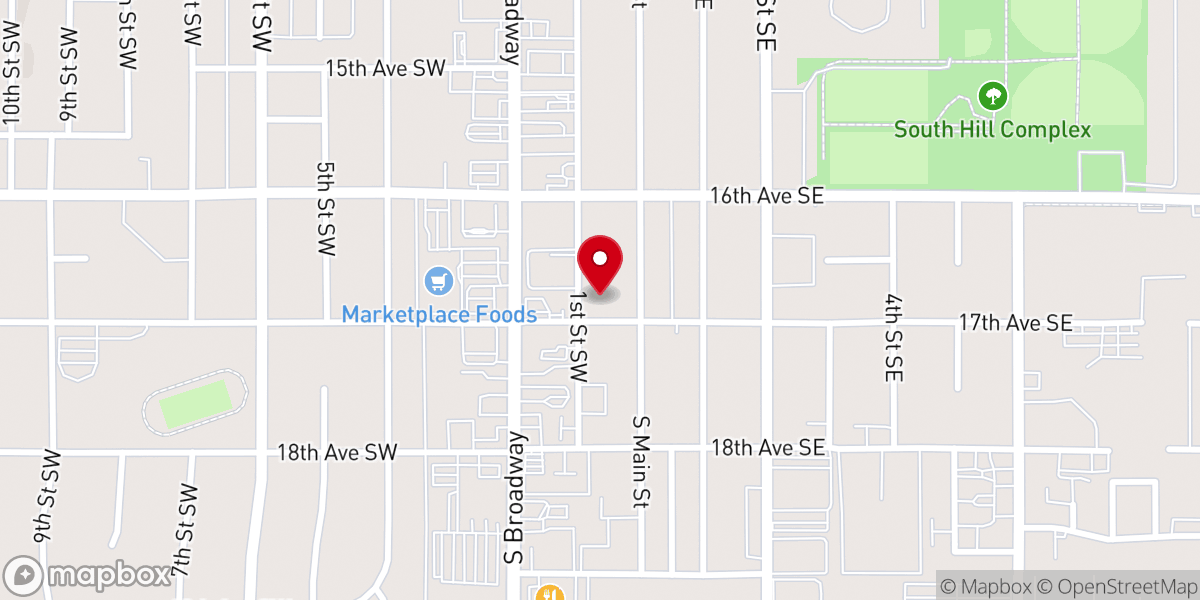 Map showing location of Minot Seventh-day Adventist Church