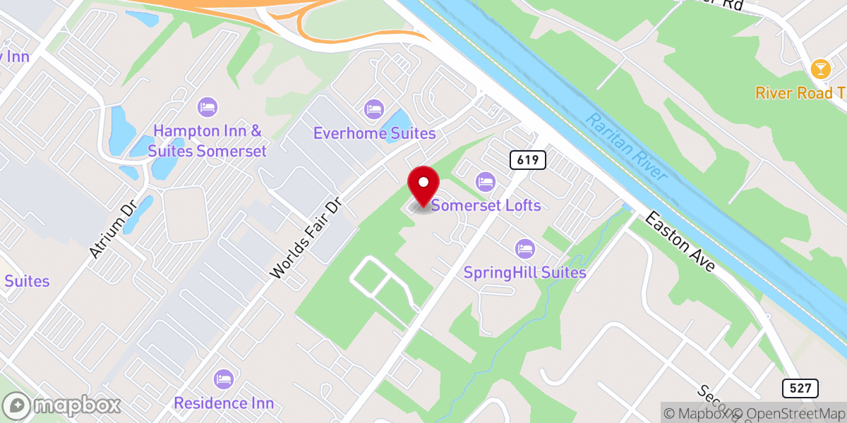 Map showing location of Emmaus Presbyterian Church