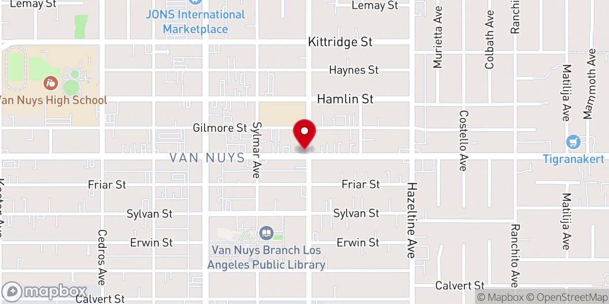 Map showing location of Central Lutheran Church / Iglesia Luterana Central
