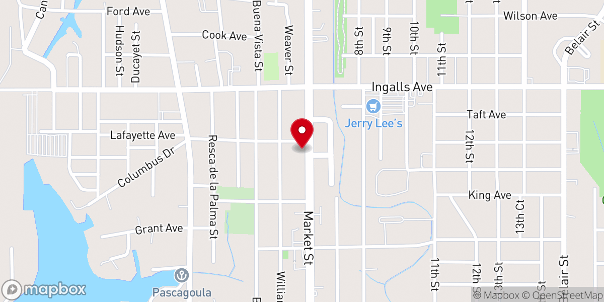 Map showing location of Miracle Temple Holiness Church