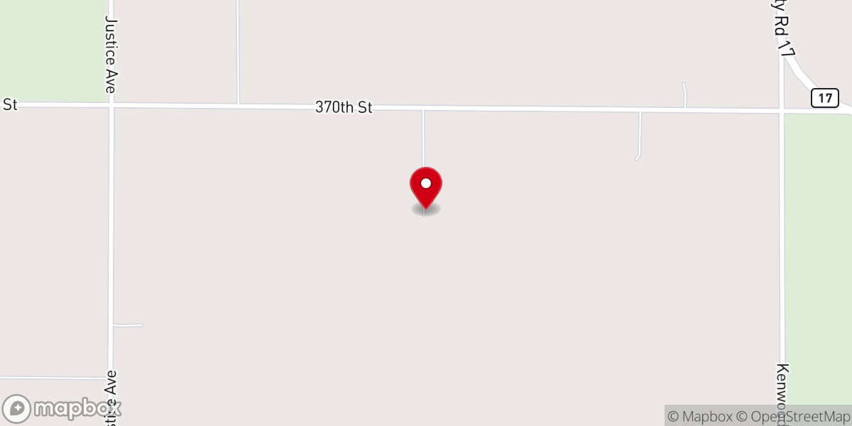 Map showing location of Vicki's Camp N Country Jam