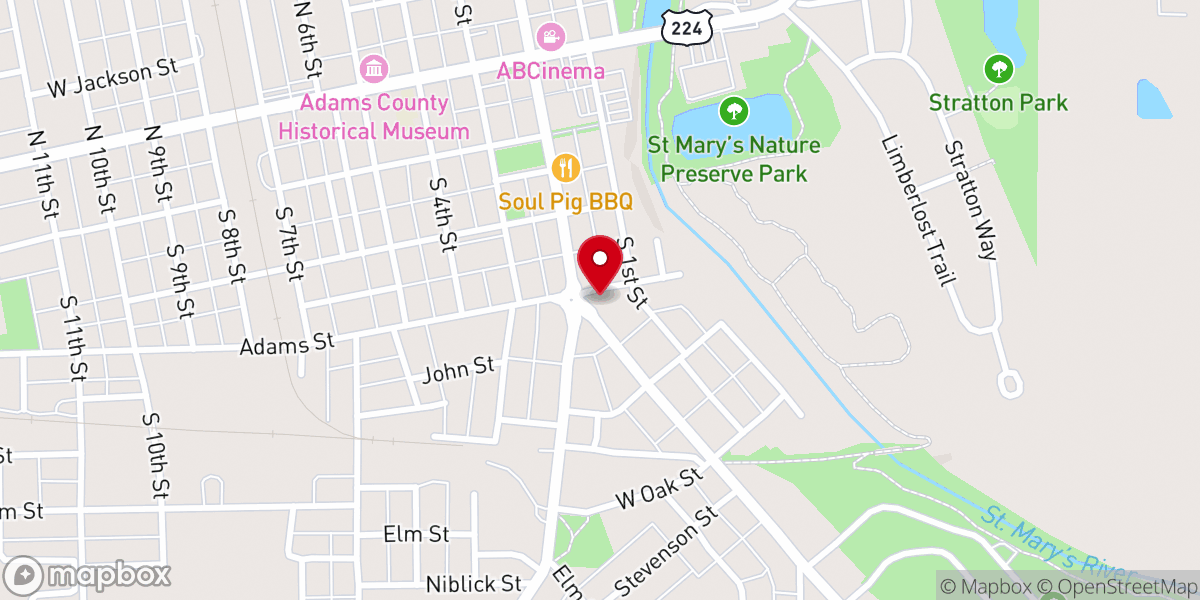 Map showing location of Saint Vincent De Paul - Food Pantry