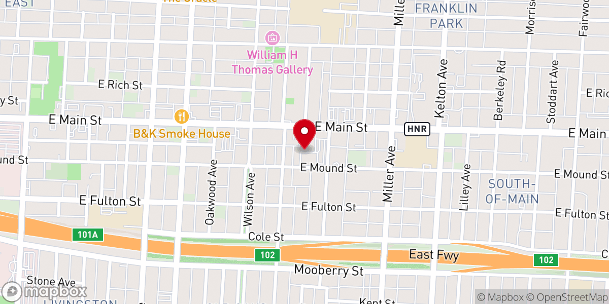 Map showing location of Agape Family Worship Center Inc