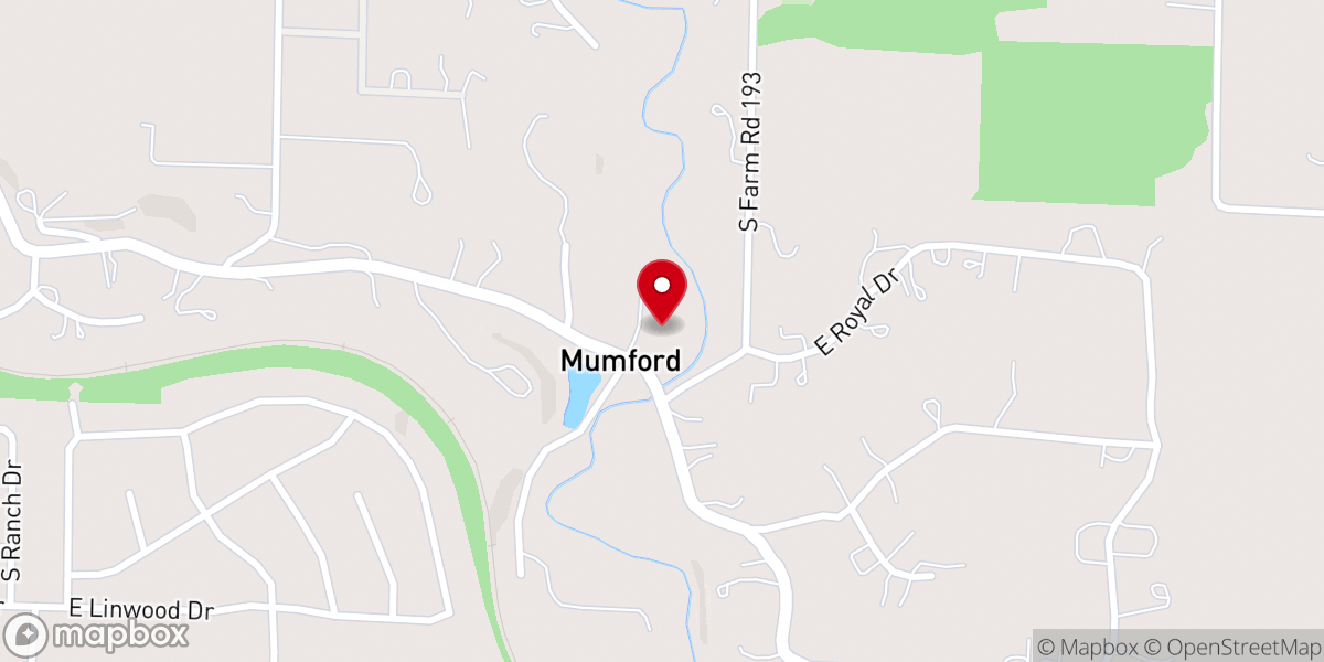 Map showing location of Mt Pisgah United Methodist Church