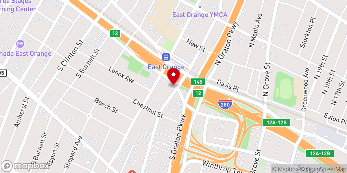 Map showing location of Grace Apostolic Church