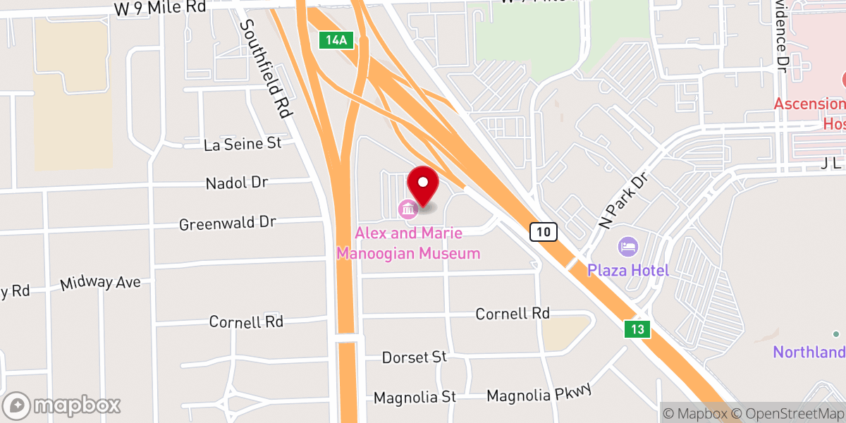 Map showing location of St. John Armenian Church