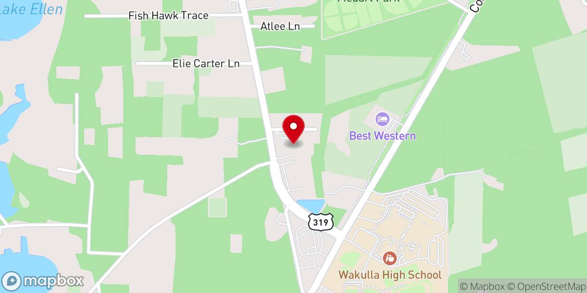 Map showing location of Medart Assembly of God
